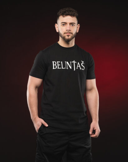 The Beginning collection black cotton t-shirt